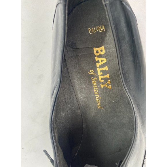 Bally Paloma Black Luxurious Leather Lace Up Oxford Cap Toe Dress Shoes Sz 10 E - Picture 11 of 12